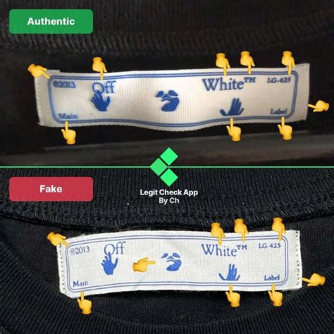 fake off white clothing|off white real vs false.